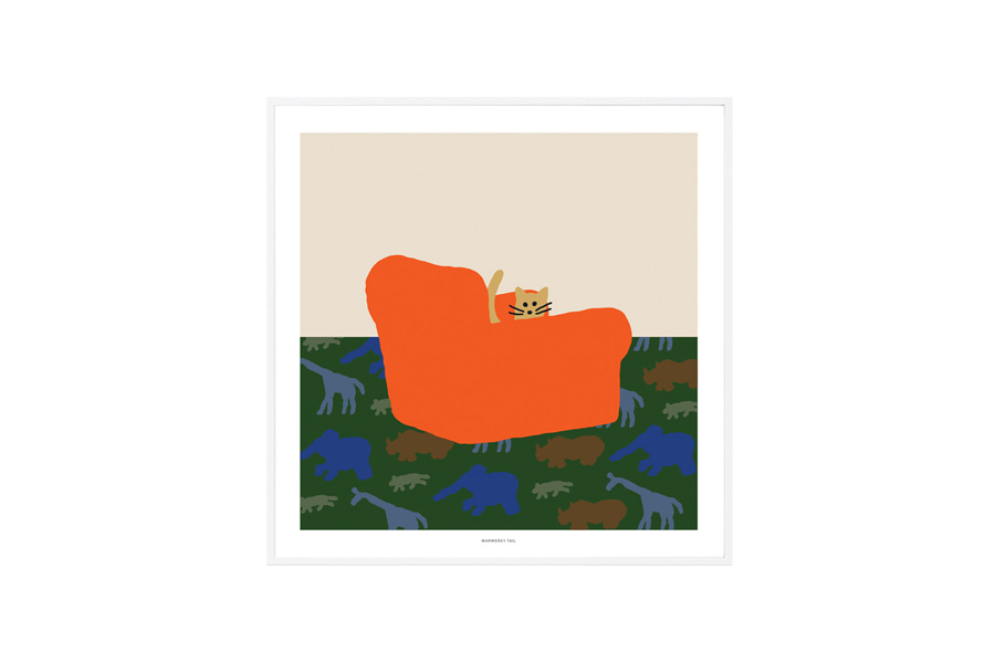 웜그레이테일 포스터 Arm Chair 4size