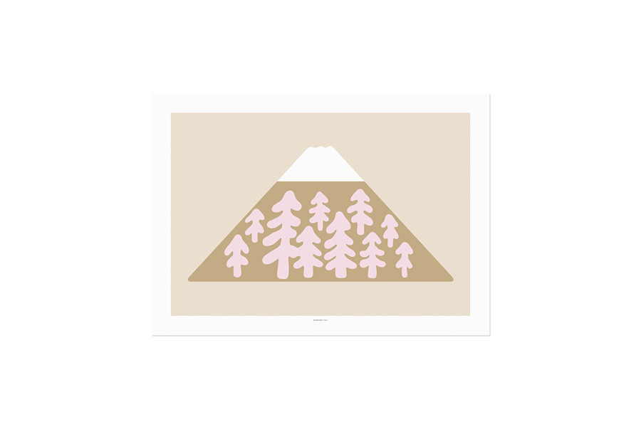 웜그레이테일 포스터 Snow Peak 4size Brown