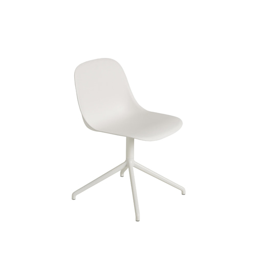무토 화이버 사이드 체어 스위블 Fiber Side Chair Swivel Base Natural White/White
