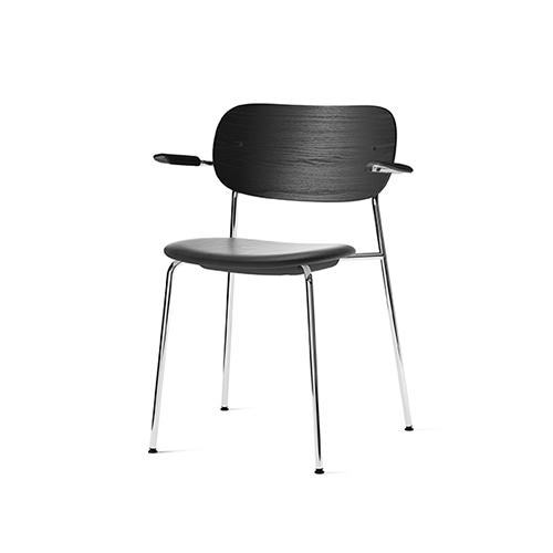 메누 코 체어 W 암레스트Co Chair w Armrest Chrome Black Oak / Dakar 0842