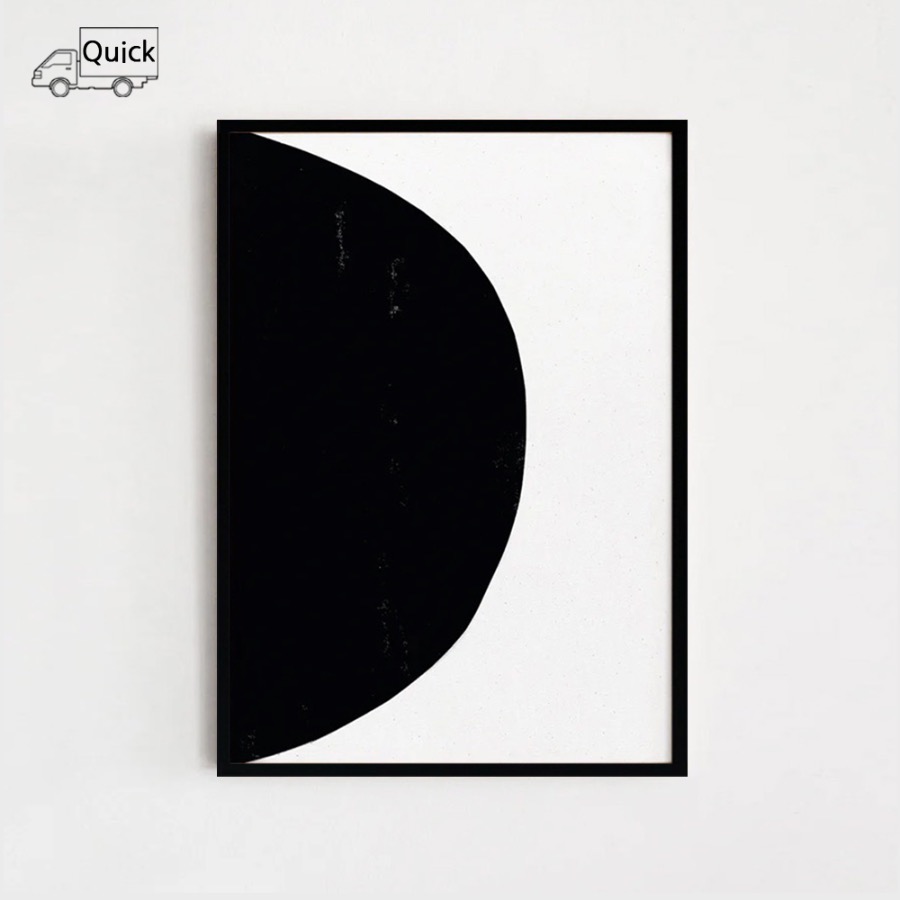 Circles Collection No.10 Black Aluminum Frame, 500 x 700