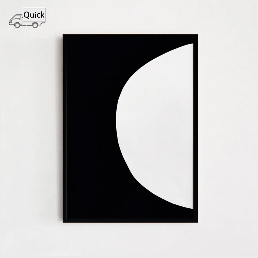 Circles Collection No.13 Black Aluminum Frame, 500 x 700