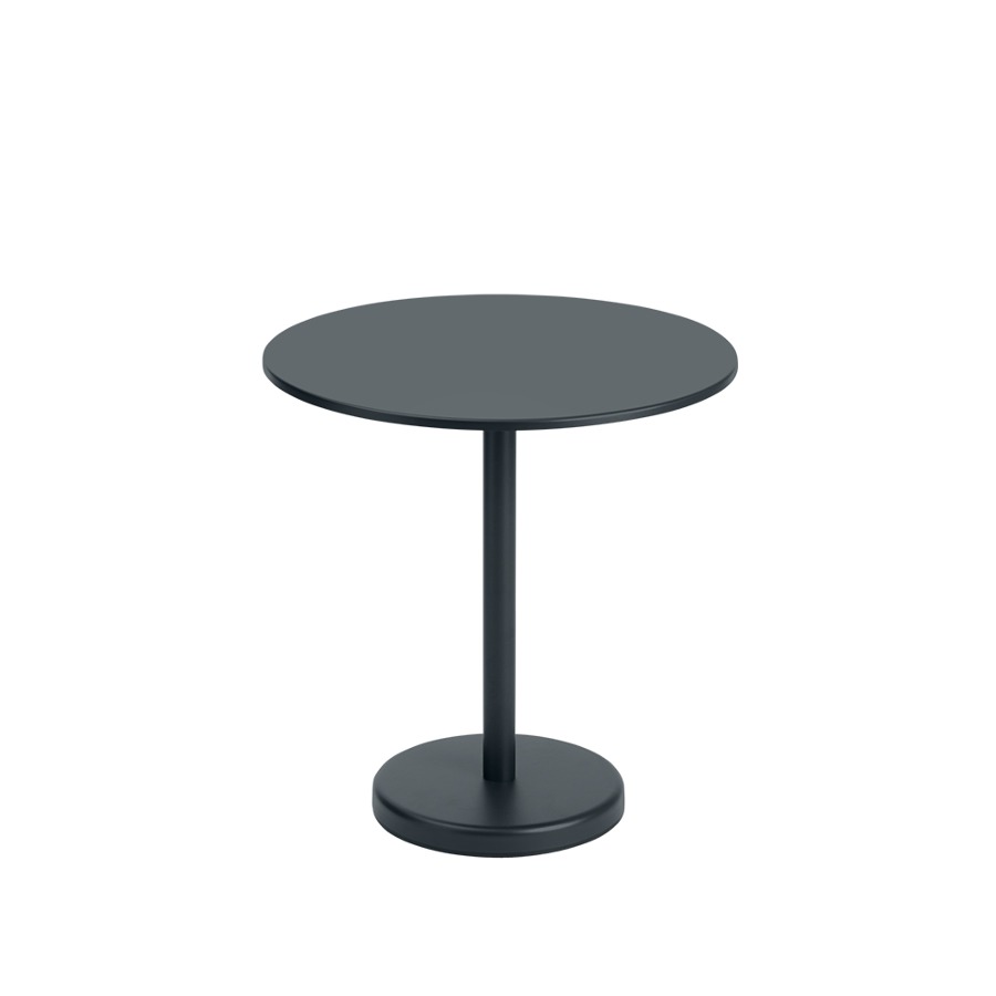 무토 리니어 스틸 카페 테이블 Linear Steel Cafe Table Round 3size, Black