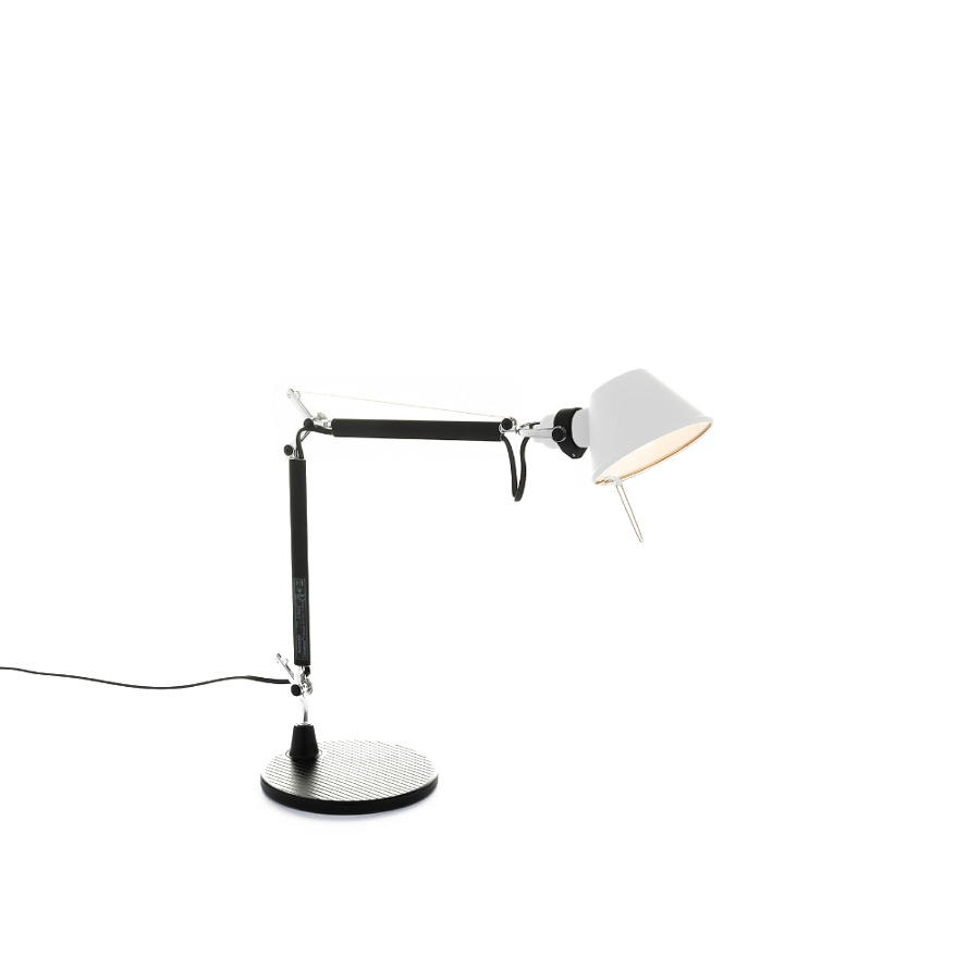 아르떼미데 톨로메오 마이크로 테이블 램프 Tolomeo Micro Bicolor Table Lamp Black / White