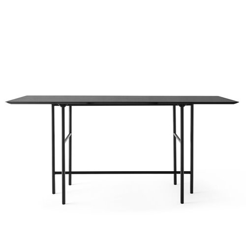 메누 스네어가드 카운터 테이블 Snaregade Counter Table Rectangular Black Steel / Black Oak