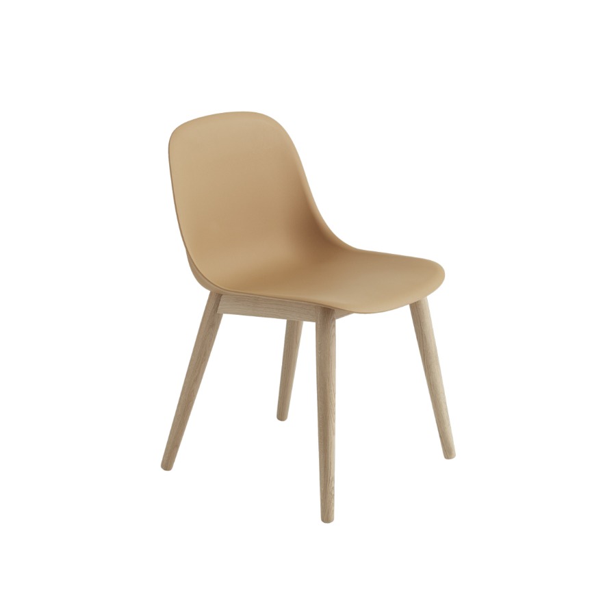 무토 화이버 사이드 체어 Fiber Side Chair Wood Base Ochre/Oak