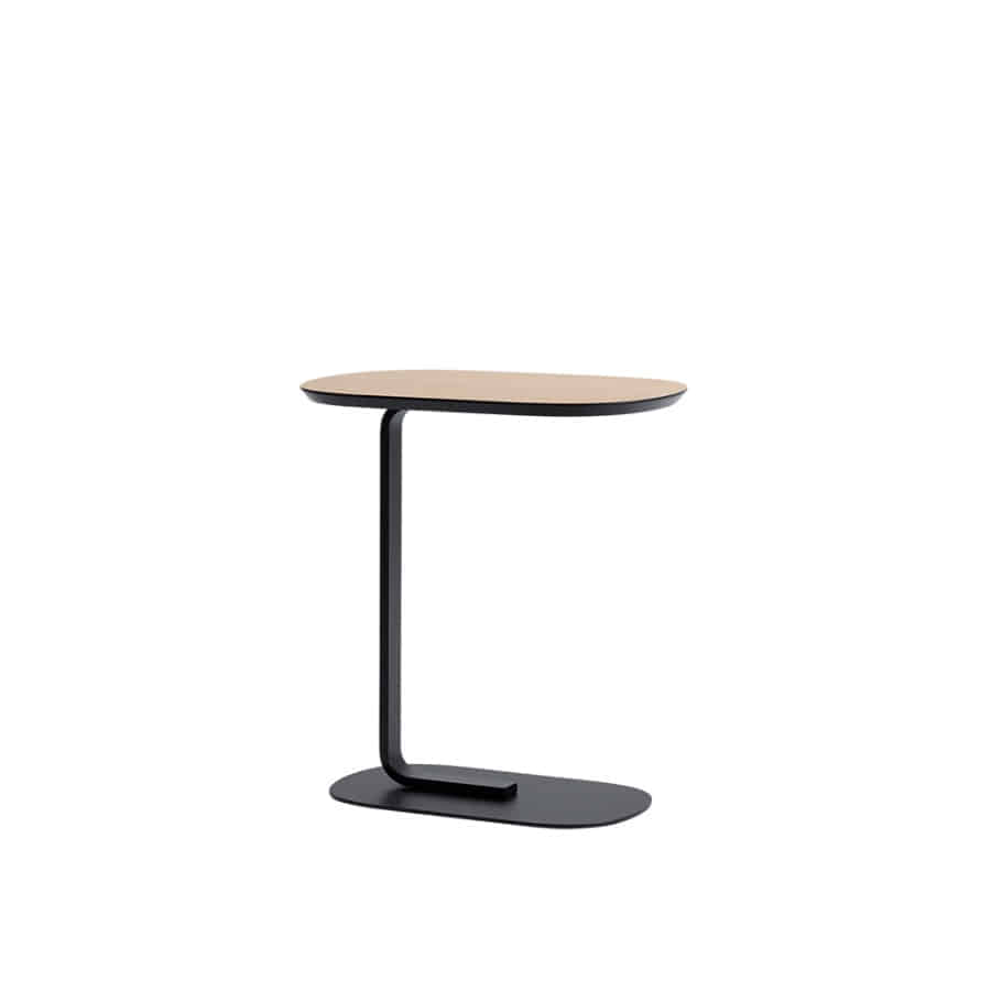 무토 릴레이트 사이드 테이블 Relate Side Table 2sizes Oak Laminate/Black