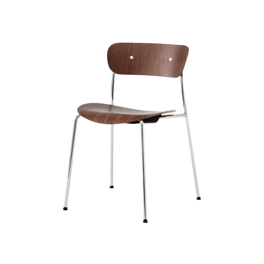 앤트레디션 파빌리온 체어 Pavilion Chair AV1 Chrome / Lacquered Walnut / Chrome Fitting
