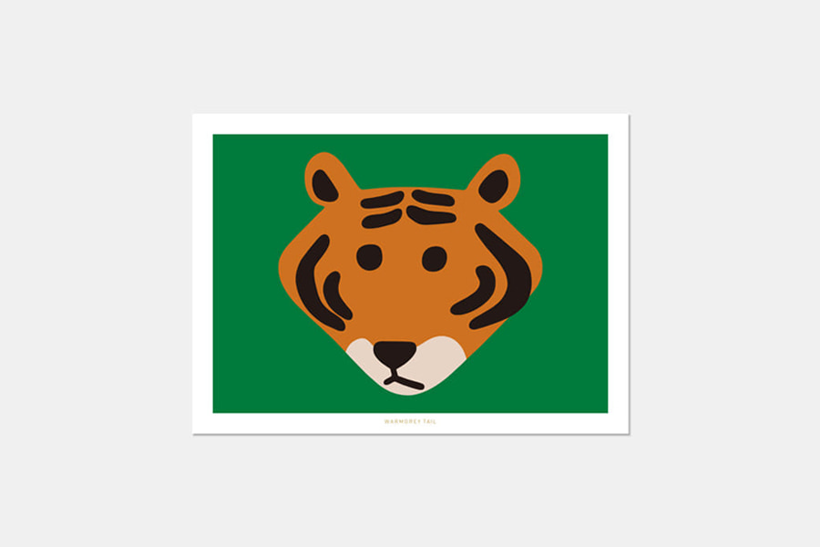 웜그레이테일 카드 Meet Tiger Post Card