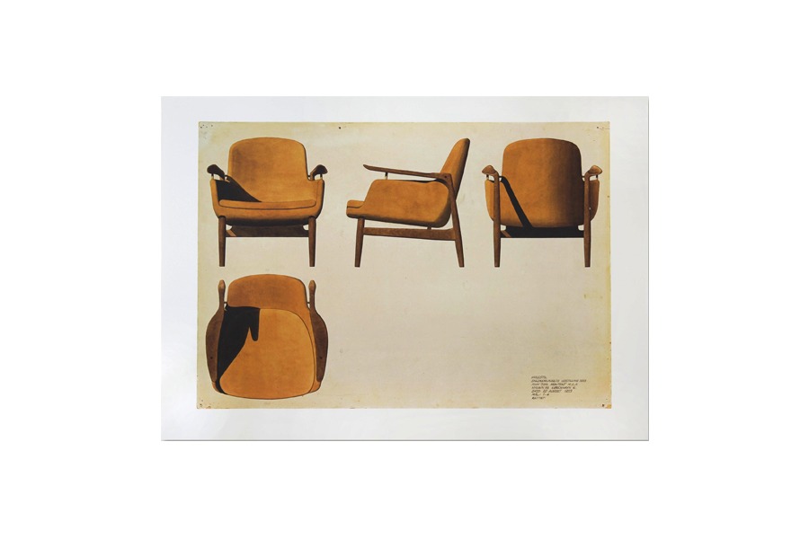 핀율 Sketch ll Brown Chair 50 x 70 (액자포함)