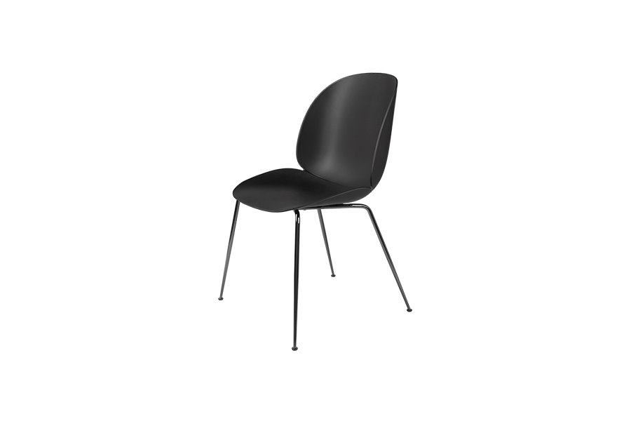구비 비틀 다이닝 체어 Beetle Dining Chair Black Chrome/Black