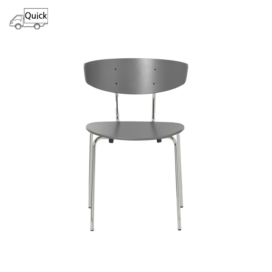 펌리빙 허먼 다이닝 체어 Herman Dining Chair Chrome/Warm Grey