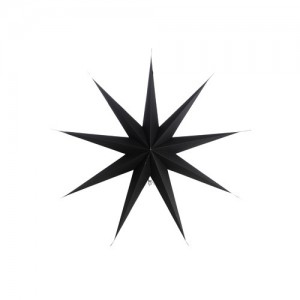 Ornament Star 9point 87 Black