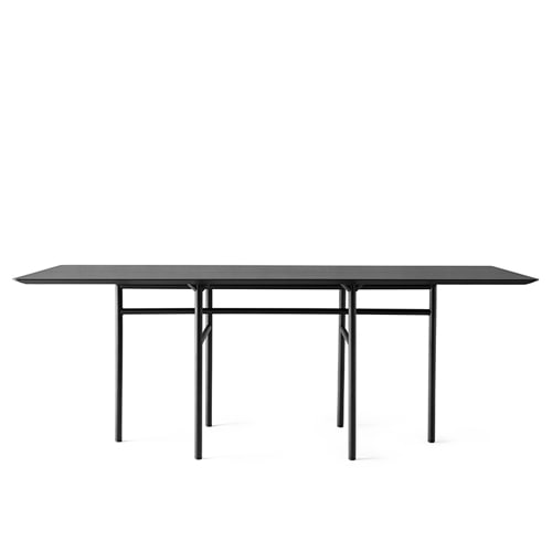 메누 스네어가드 다이닝 테이블 Snaregade Dining Table Rectangular Black Steel / Black Oak