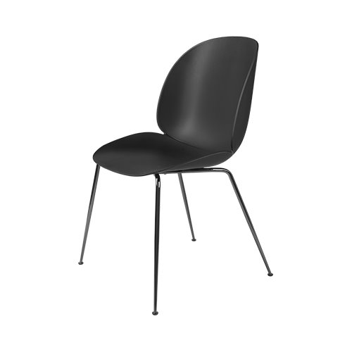 구비 비틀 다이닝 체어 Beetle Dining Chair Black Chrome Frame / Black