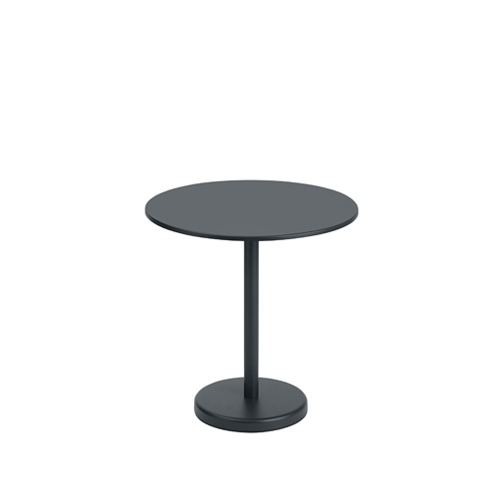 무토 리니어 스틸 카페 테이블 Linear Steel Cafe Table 3size, Round Black