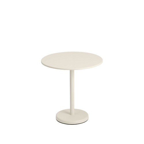 무토 리니어 스틸 카페 테이블 Linear Steel Cafe Table 3size, Round Off-White