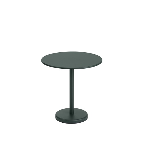무토 리니어 스틸 카페 테이블 Linear Steel Cafe Table 3size, Round Dark Green