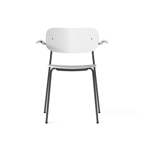 메누 코 체어 W 암레스트Co Chair w Armrest Black Steel White Plastic