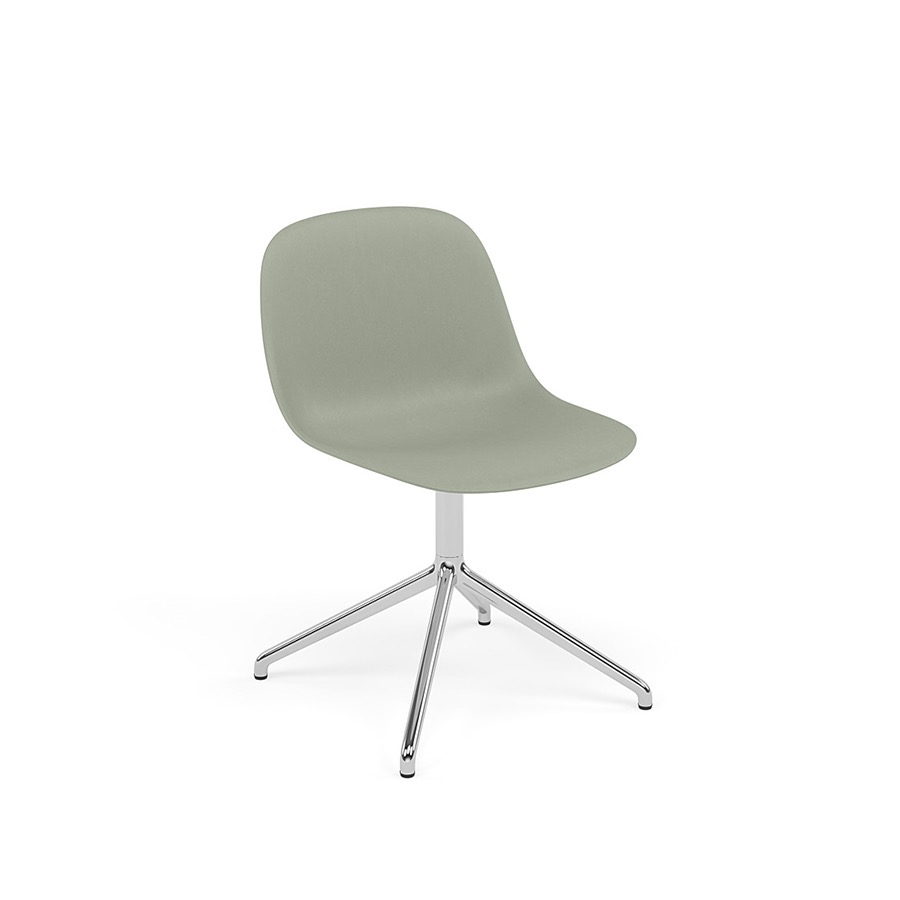 무토 화이버 사이드 체어 스위블 Fiber Side Chair Swivel Aluminum Base/Dusty Green