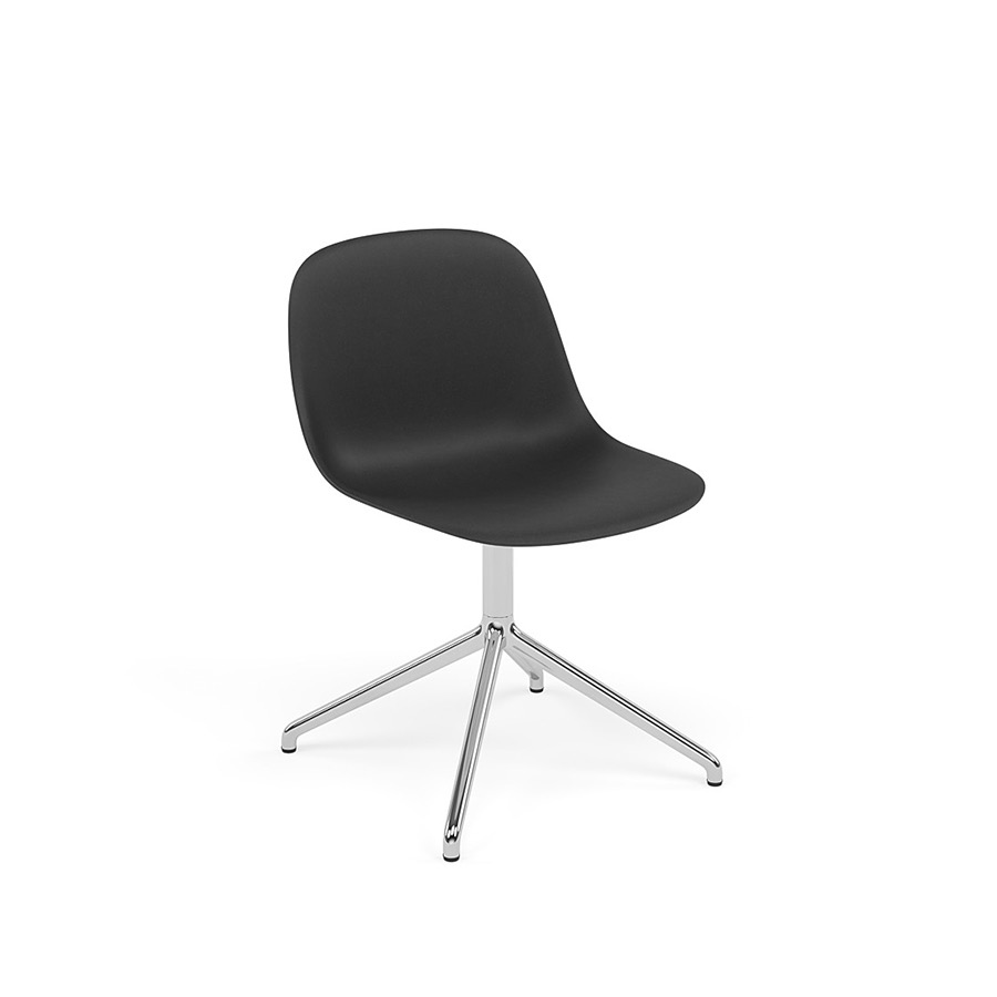 무토 화이버 사이드 체어 스위블 Fiber Side Chair Swivel Aluminum Base/black
