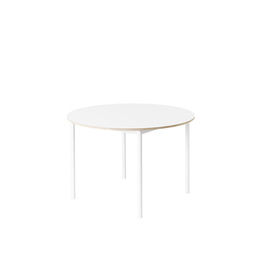 무토 베이스 테이블 Base Table Round ∅110 White