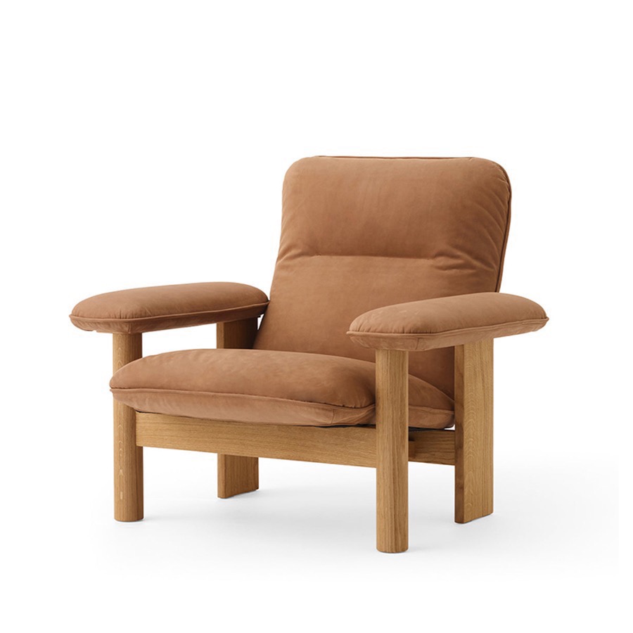 오도 코펜하겐 브라질리아 라운지 체어 Brasilia Lounge Chair Natural Oak/Dunes Camel