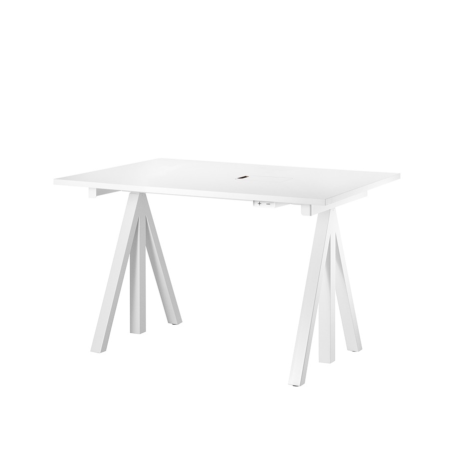스트링 웍스 테이블 String System Height adjustable work desks White