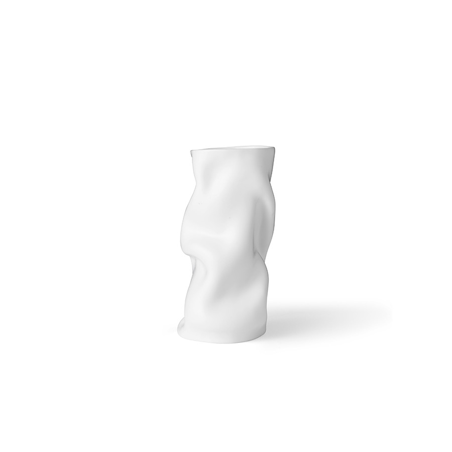 메누 콜랩스 베이스 Collapse Vase H30, White