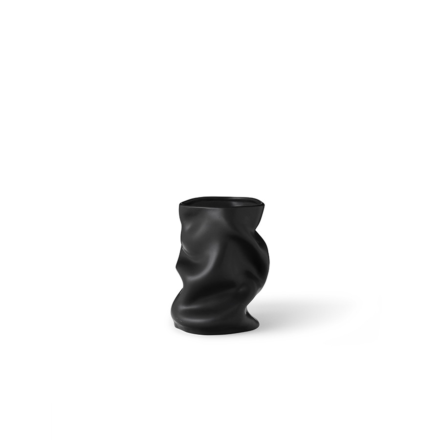 오도 코펜하겐 콜랩스 베이스 Collapse Vase H20, Black
