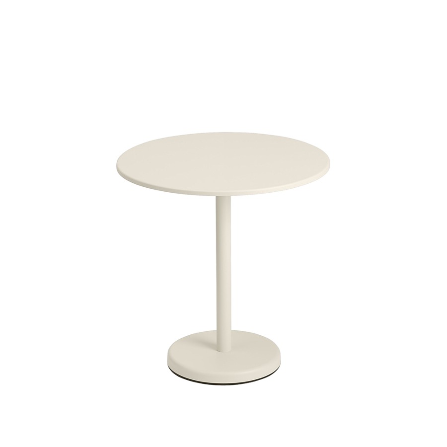 무토 리니어 스틸 카페 테이블 Linear Steel Cafe Table Round 3size, Off-White