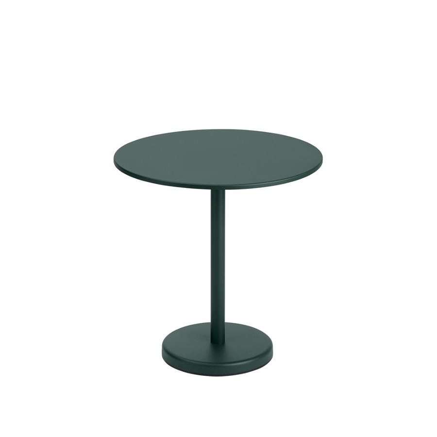 무토 리니어 스틸 카페 테이블 Linear Steel Cafe Table Round 3size, Dark Green