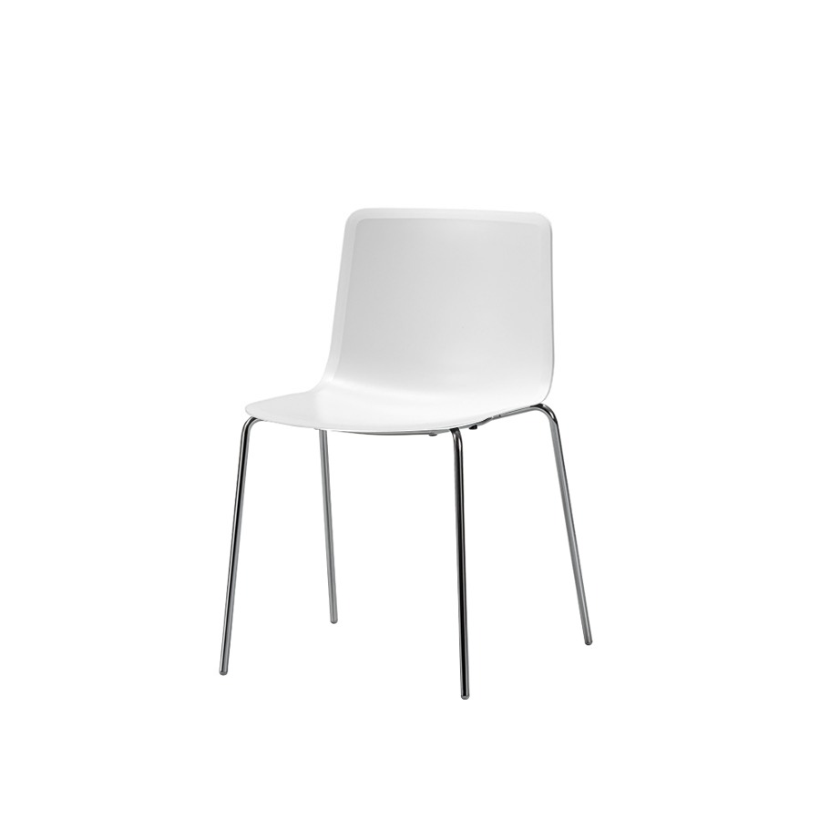 프레데리시아 파토 체어 Pato Chair 4 Leg Chrome/White