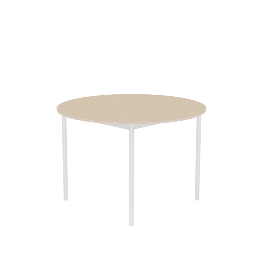무토 베이스 테이블 Base Table Round 110 White/Oak