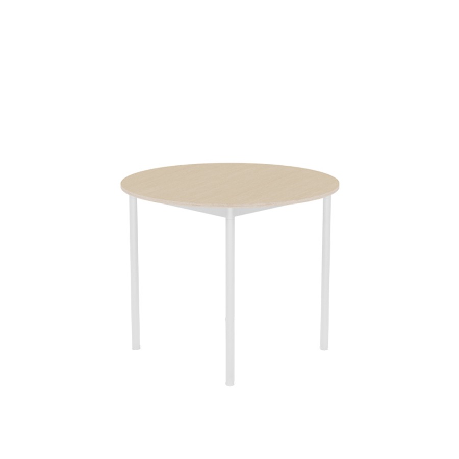 무토 베이스 테이블 Base Table Round 90 White/Oak