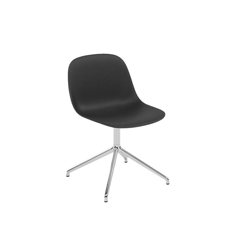 무토 화이버 사이드 체어 스위블 Fiber Side Chair Swivel Base Aluminum / black