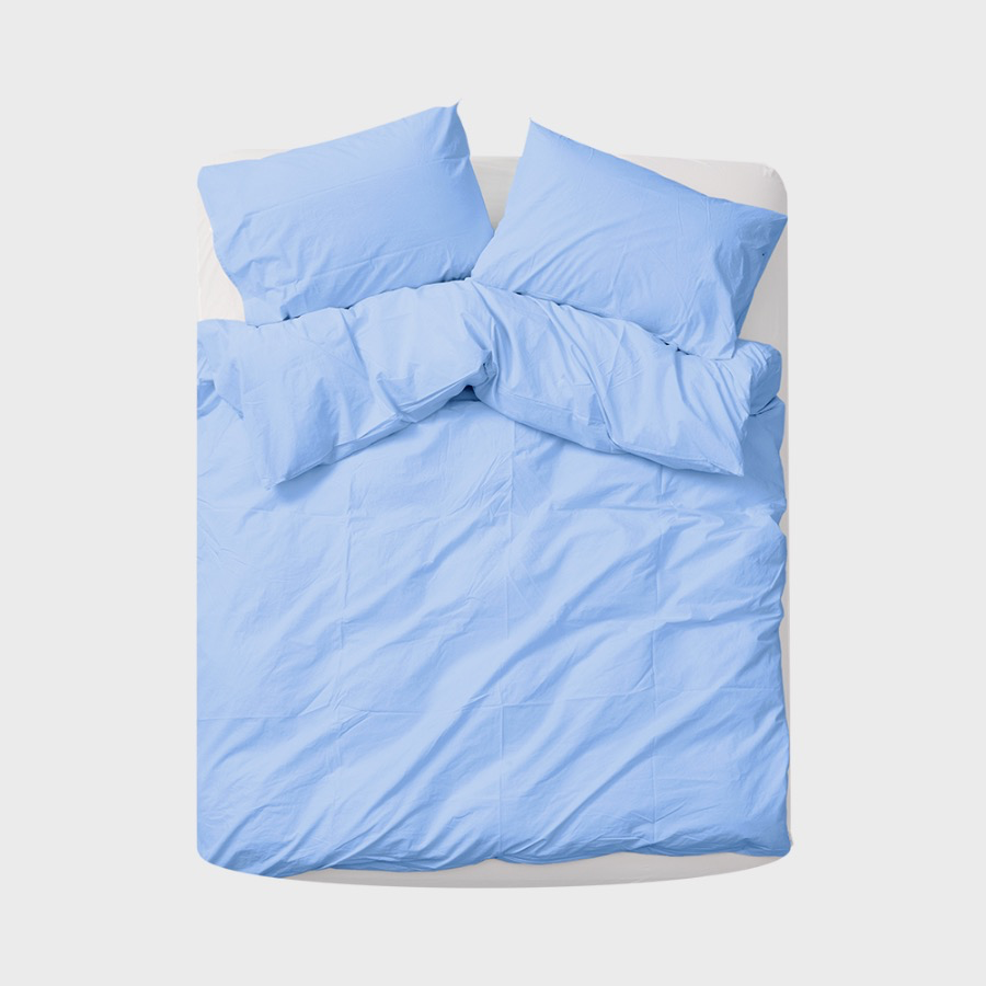 스탠다드 이불 베개 커버 세트 - 블루 (SS/Q/K) Standard bedding set - blue (SS/Q/K)
