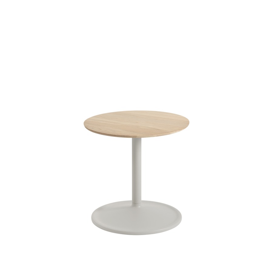 무토 소프트 사이드 테이블 Soft Side Table Round 4sizes Grey/Solid Oak