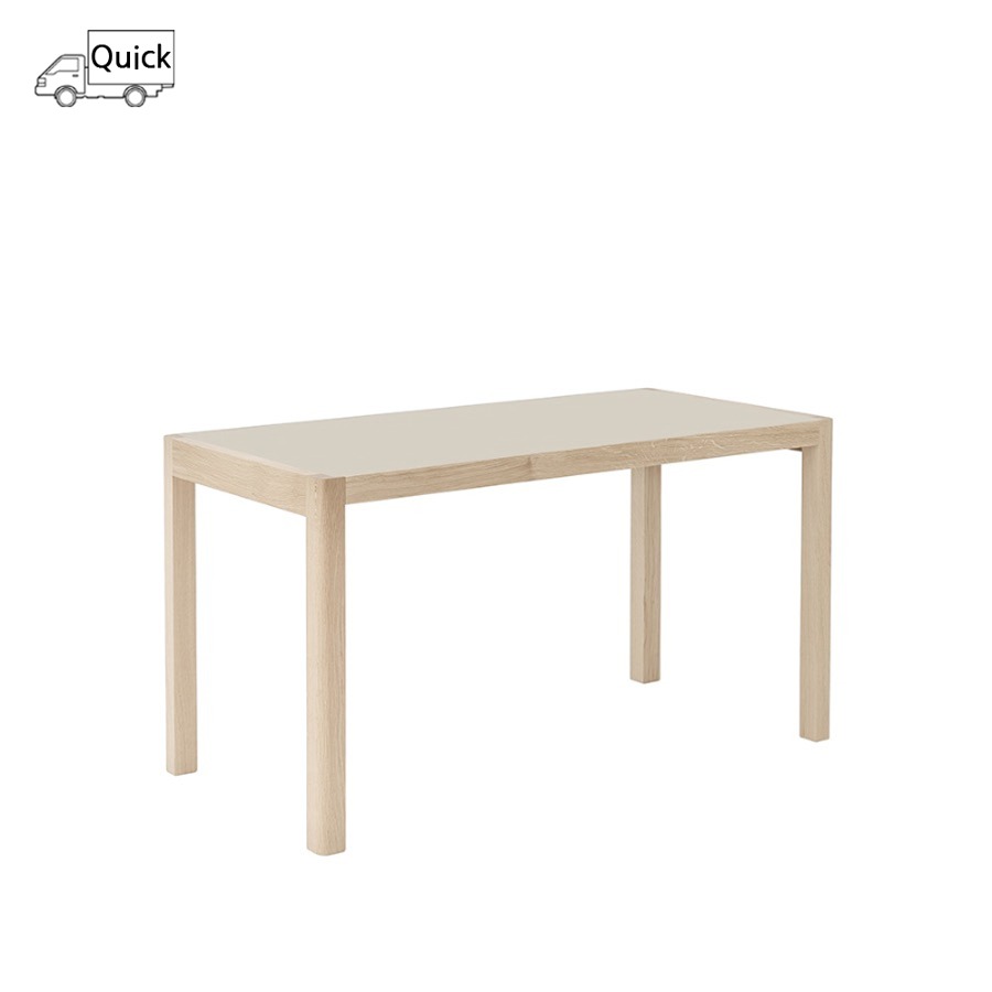 무토 워크샵 테이블  Workshop Table 130 Oak / Warm Grey Linoleum