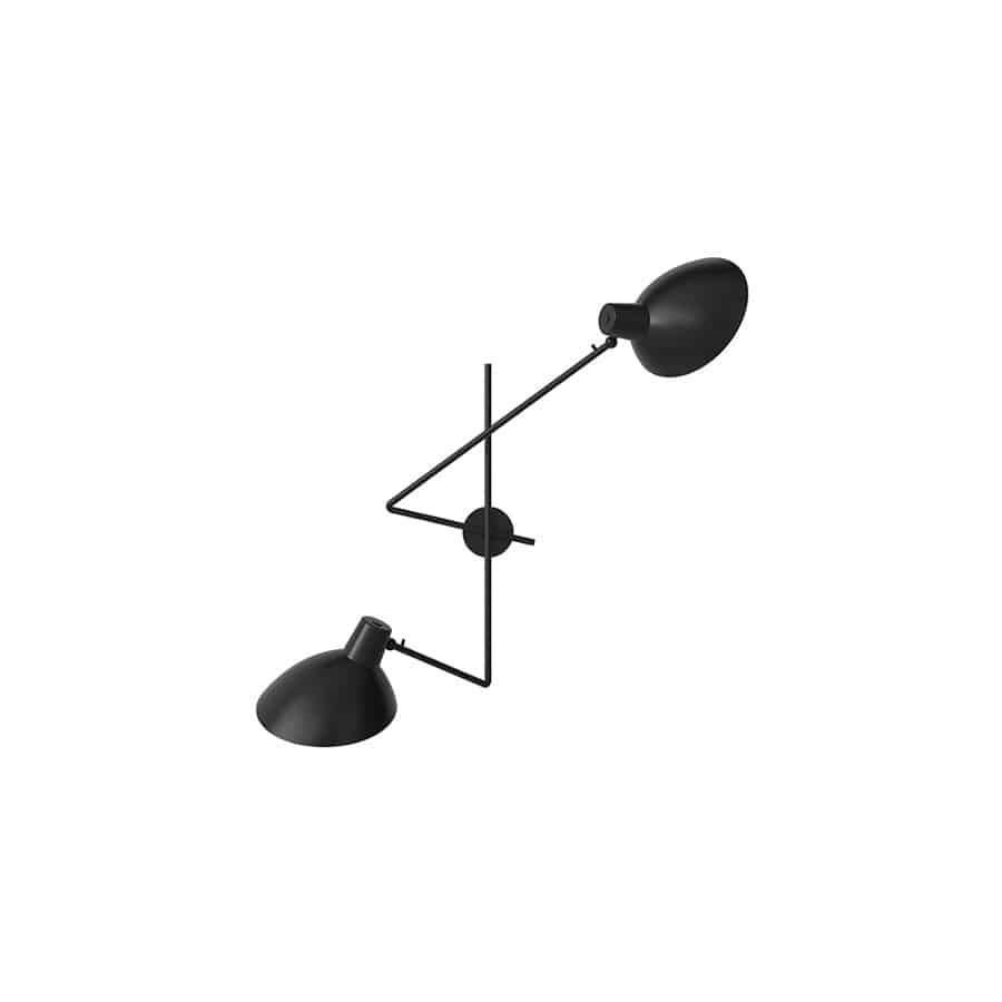 아스텝 신콴타 트윈 월 램프 VV Cinquanta Twin Wall Lamp Black/Black