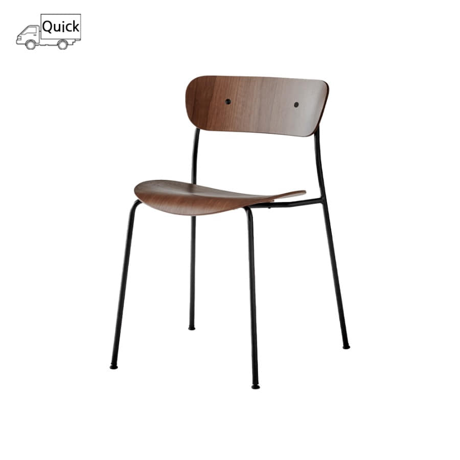 앤트레디션 파빌리온 체어 Pavilion Chair AV1 Black/Lacquered Walnut / Black Fitting