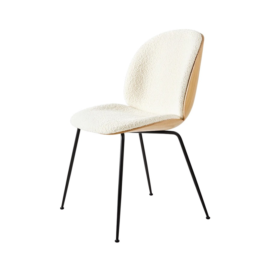 구비 비틀 다이닝 체어 Beetle Dining Chair Front Upholstered Black/Oak/Karakorum001