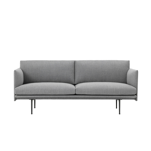무토 아웃라인 소파 Outline Sofa 2Seater Fiord151 Grey