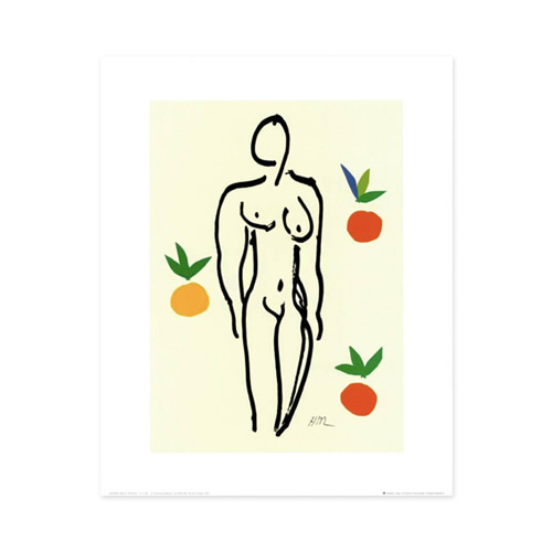 [앙리마티스] Nude with Oranges 40 x 50 cm