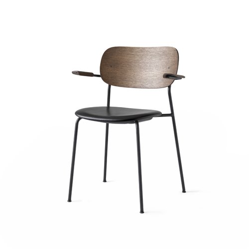 메누 코 체어 W 암레스트Co Chair w Armrest Black Steel Dark Stained Oak / Dakar 0842