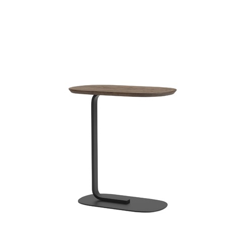 무토 릴레이트 사이드 테이블 Relate Side Table Solid Smoked Oak/Black 2size