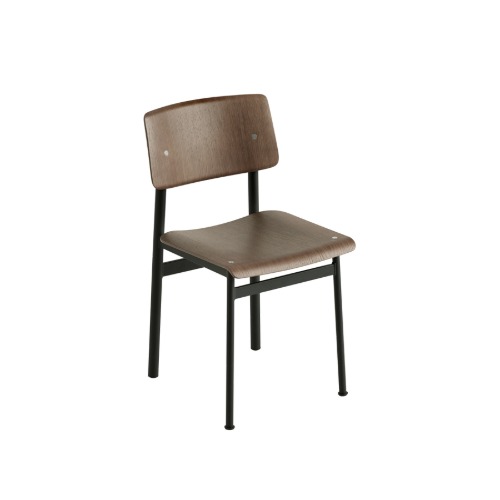 무토 로프트 체어 Loft Chair Black/Stained Dark Brown