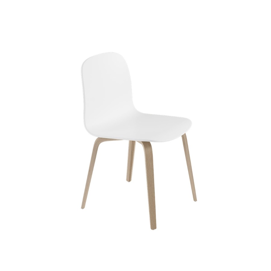 무토 비수 체어 Visu Chair Wood Oak/White