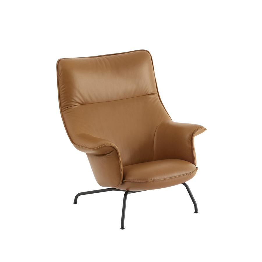무토 도즈 라운지 체어 Doze Lounge Chair Refine Leather Cognac/ / Anthracite Black
