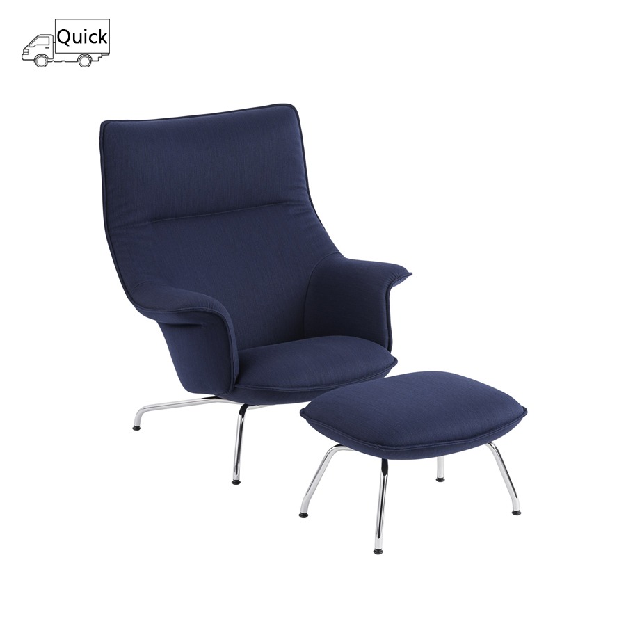 무토 도즈 라운지 체어 + 오토만 Doze Lounge Chair + Ottoman Balder 782/Chrome